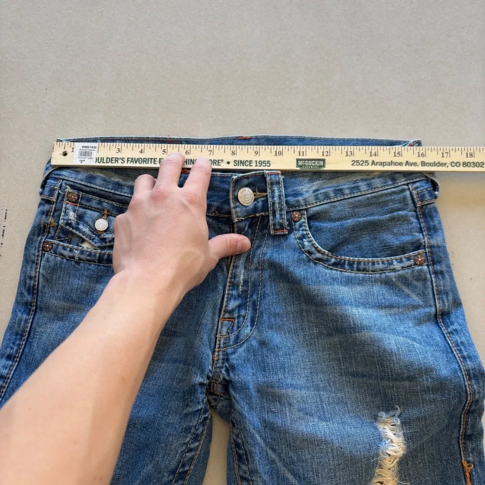 Y2K True Religion Billy Distressed Baggy‎ Jeans